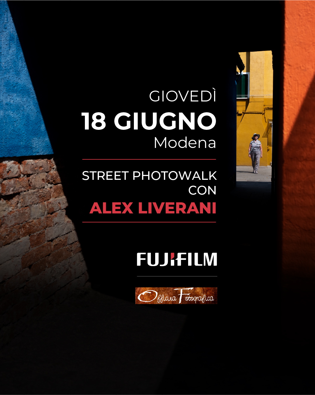 Workshop di Street Photography con Alex Liverani — Modena (Fujifilm Italia)